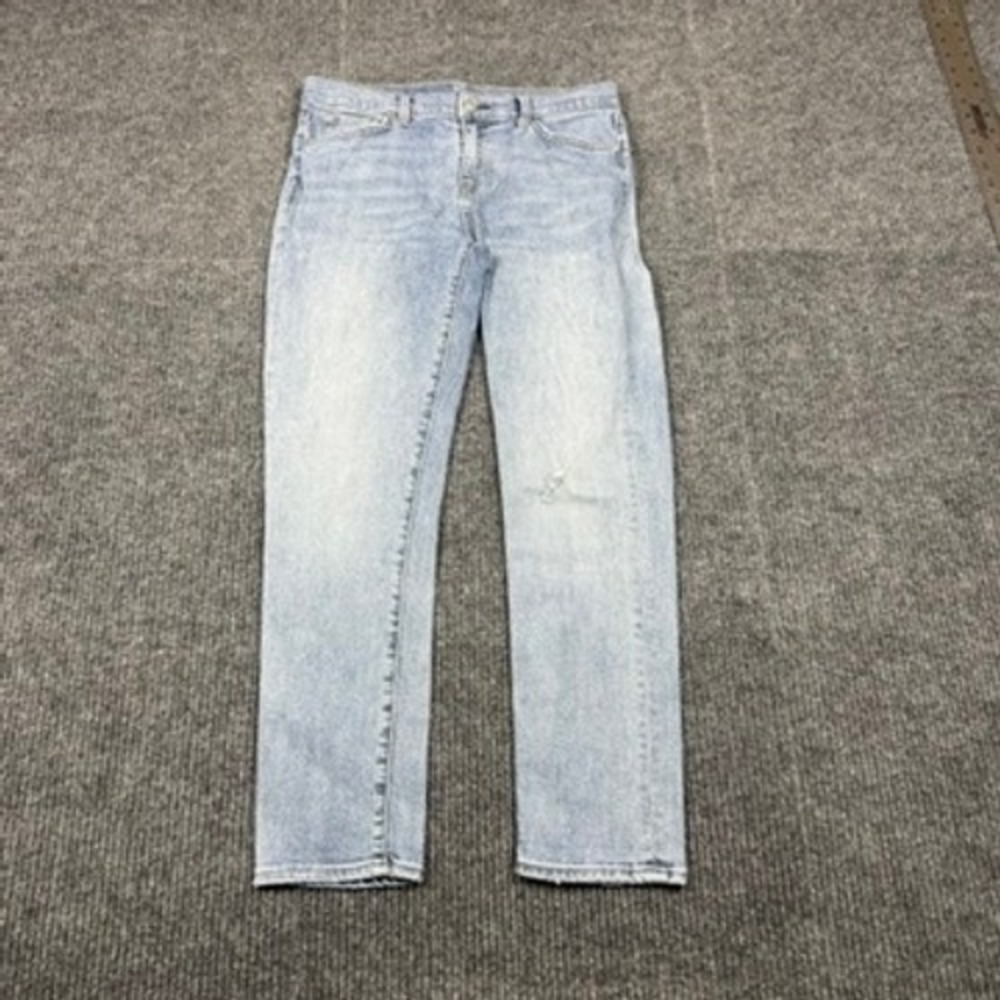 Gap 1969 Best Girlfriend Jeans Light Indigo Distressed 28 125917-00